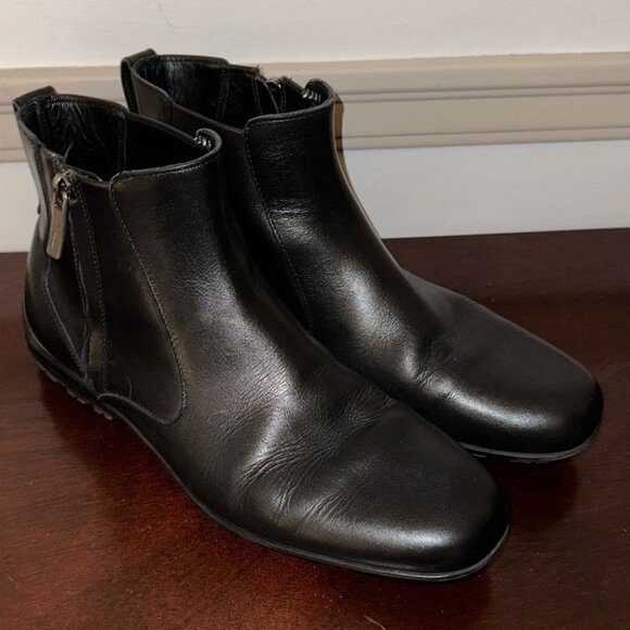 Salvatore Ferragamo Other - Salvatore Ferragamo Black Leather Boots Men's Size 8 US EE